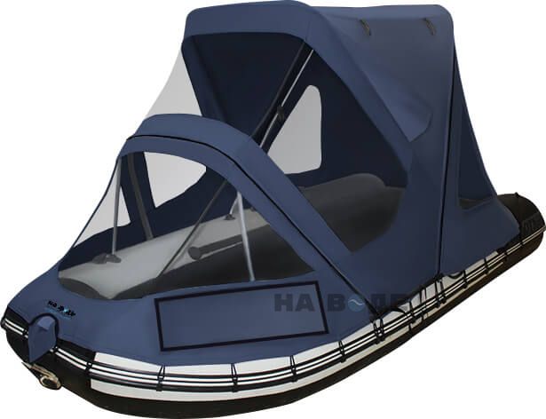 Тент комбинированный на лодку Solar (Солар)-420 Jet Tunnel - фото 7