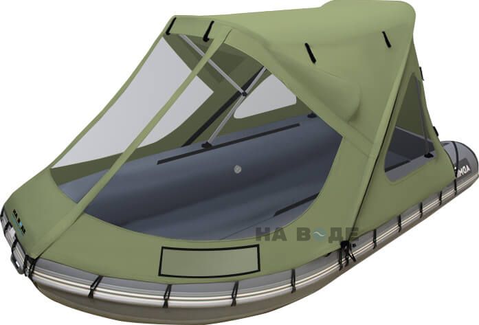 Тент трансформер на лодку Solar (Солар) Максима-380 К - фото 1
