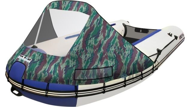 Тент носовой с окном на лодку Флагман 420 - фото 9