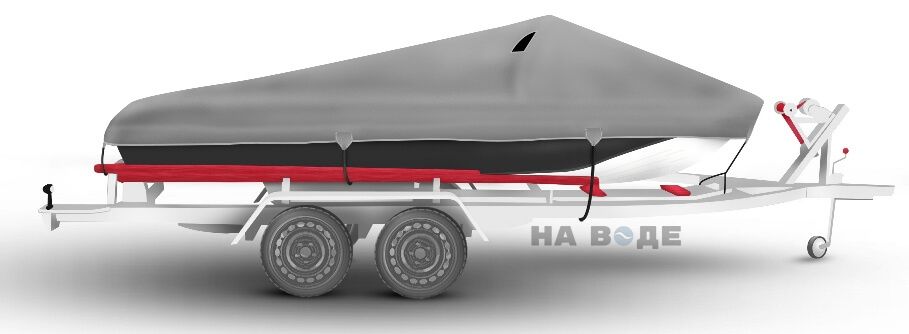 Транспортировочный тент на лодку Казанка-5М2 комплектация Классик - фото 3
