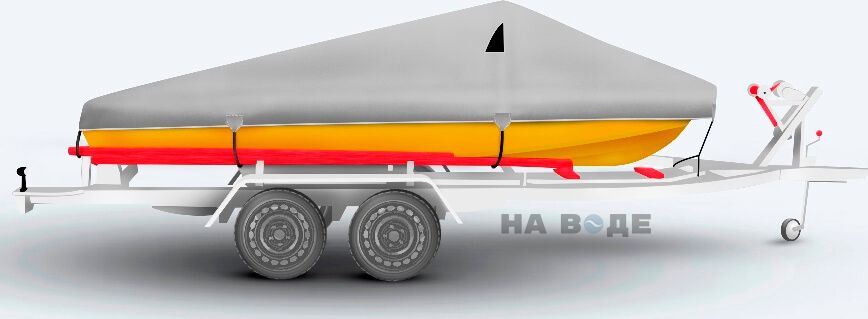 Транспортировочный тент на лодку Крым-М комплектация Классик - фото 3